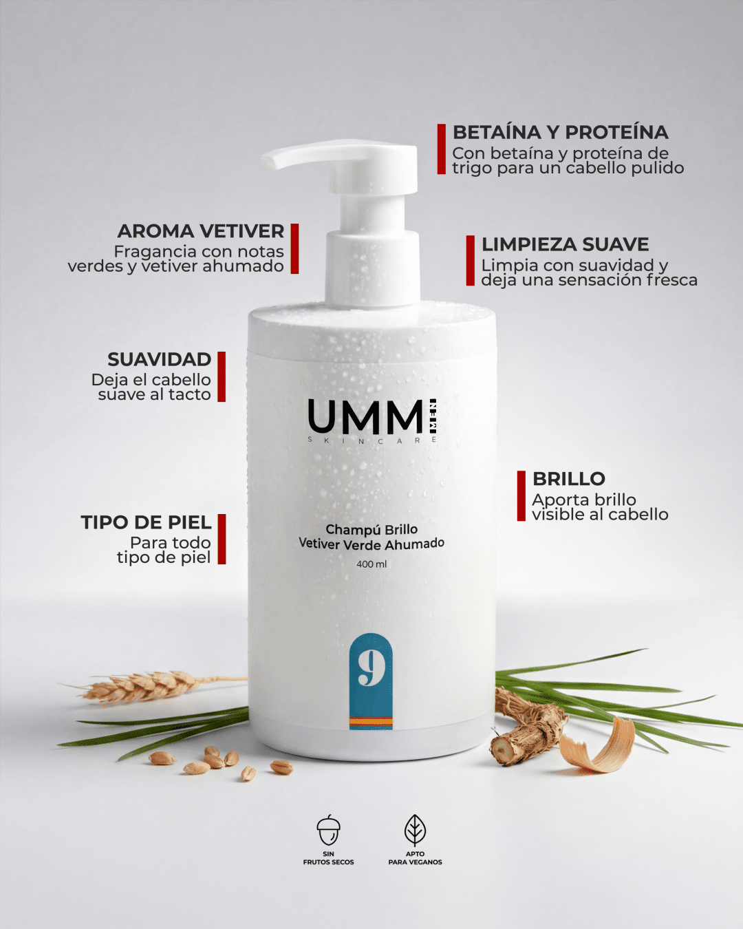 Champú Brillo – Vetiver Verde Ahumado__UMMI skincare