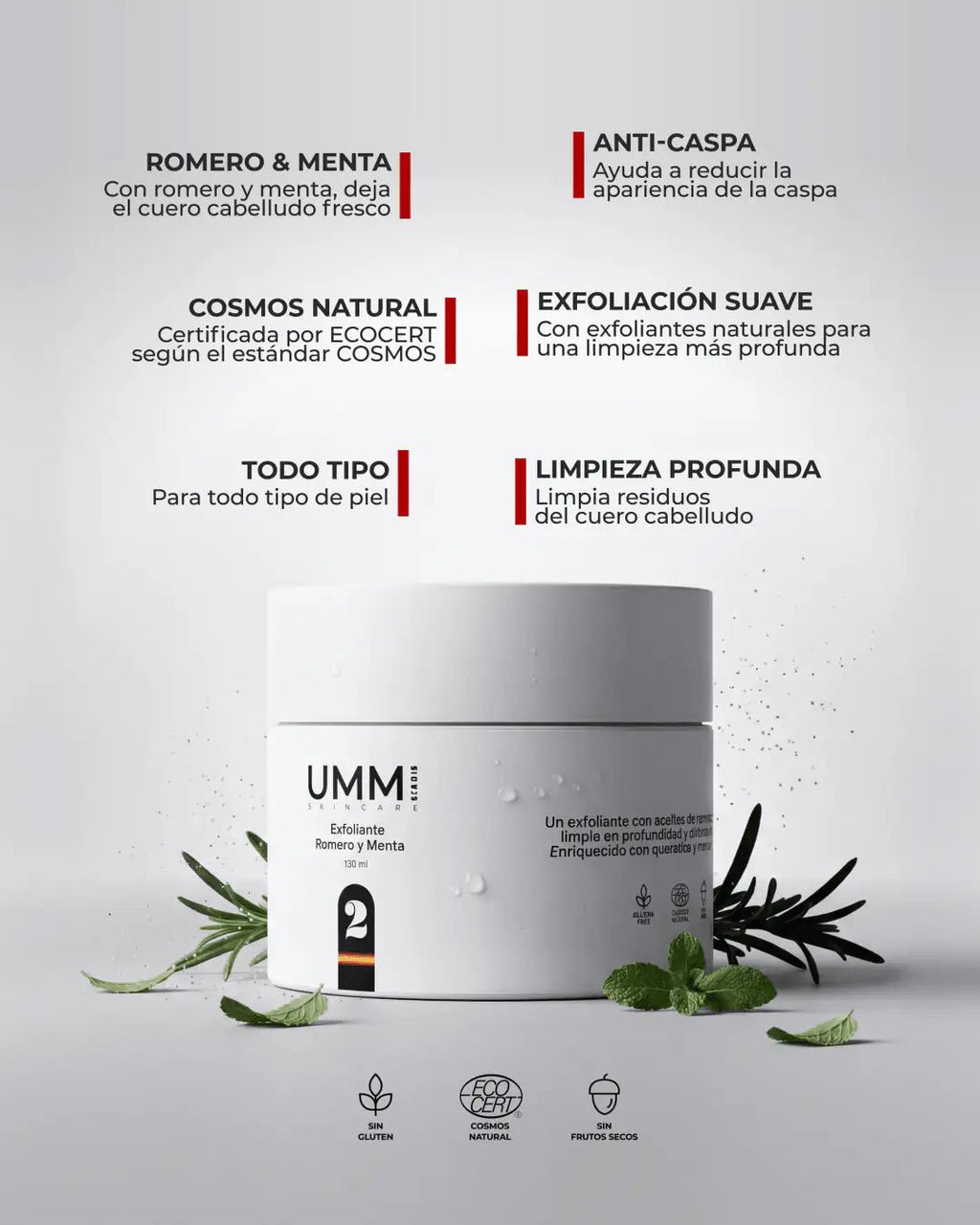 Exfoliante Capilar Revitalizante Romero & Menta__UMMI skincare