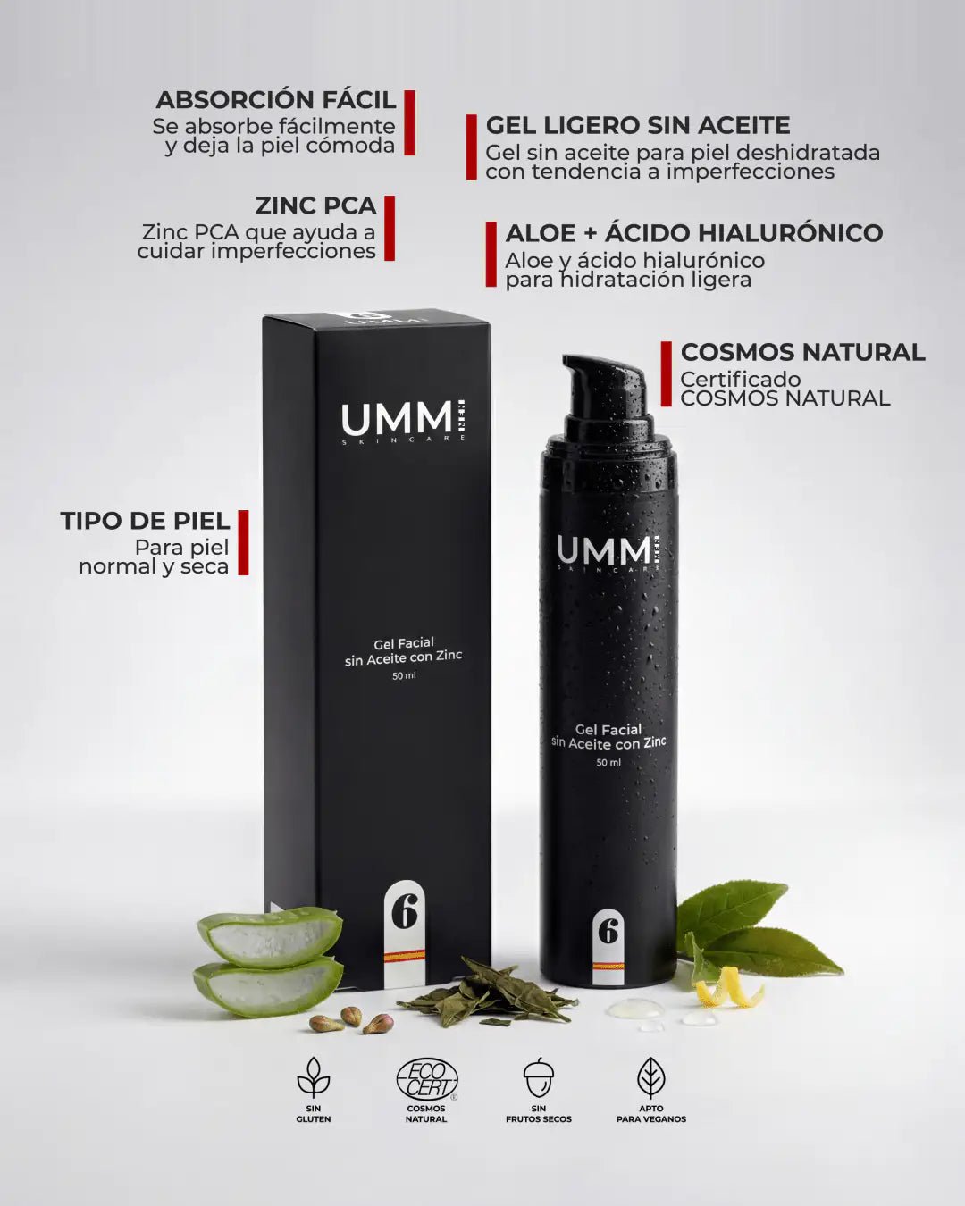Gel Facial sin Aceite con Zinc__UMMI skincare