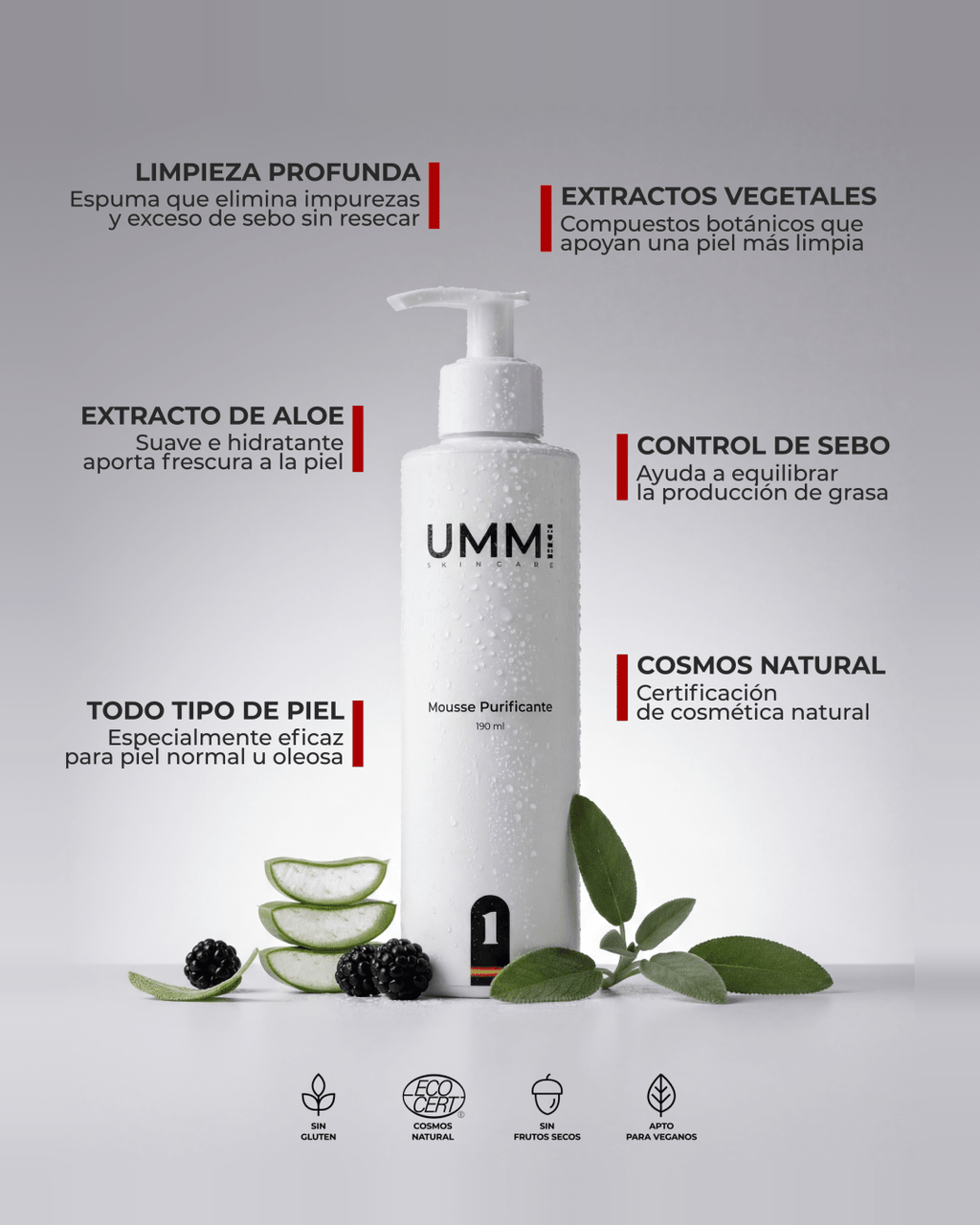 Mousse Purificante Hidratante