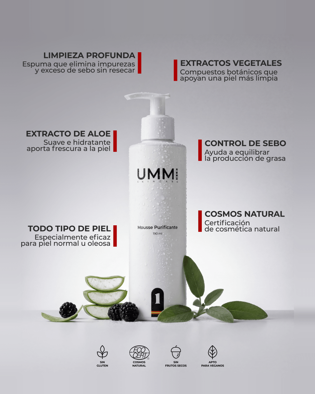 Mousse Purificante Hidratante