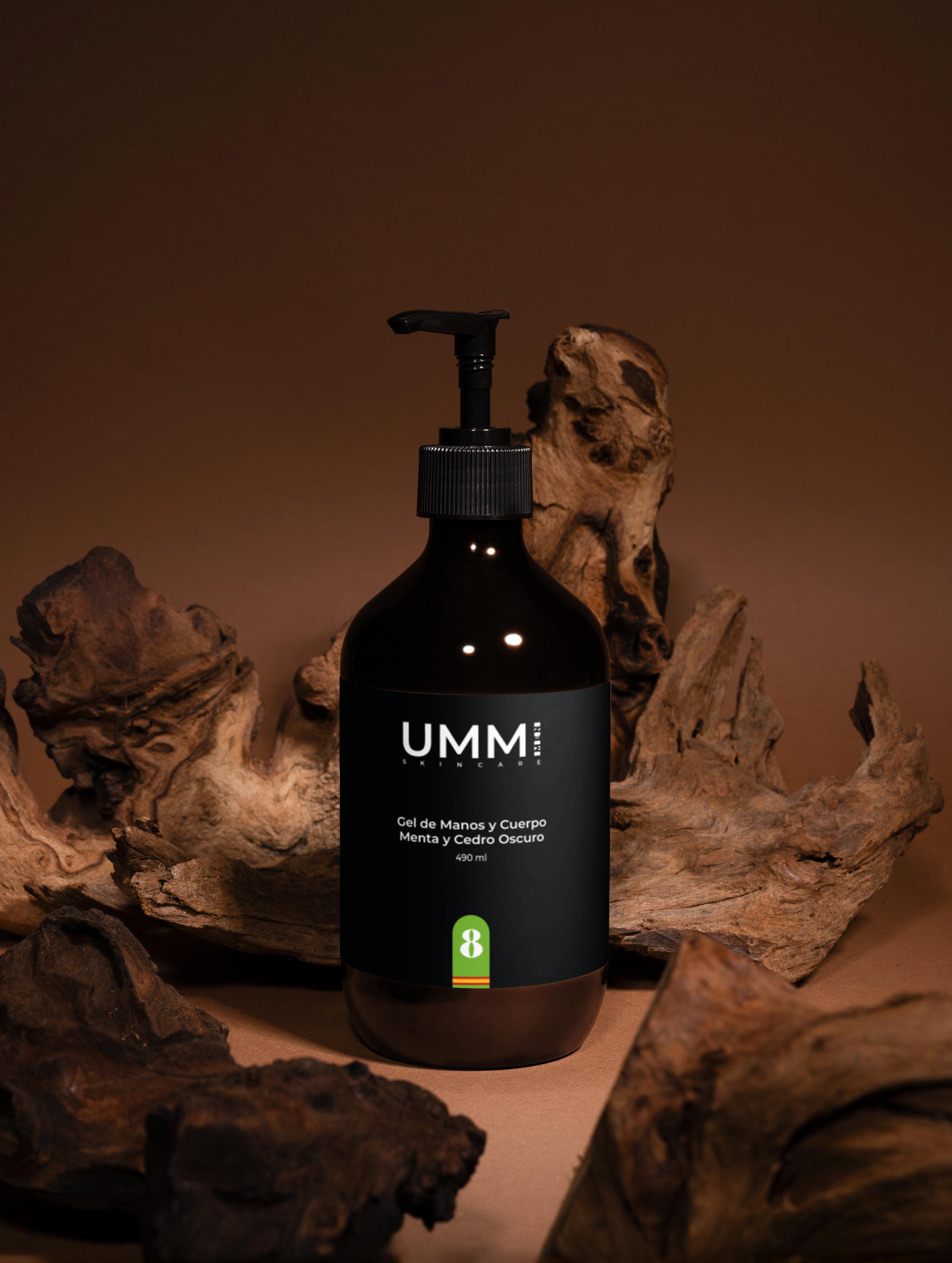 Gel de Manos y Cuerpo – Menta y Cedro Oscuro