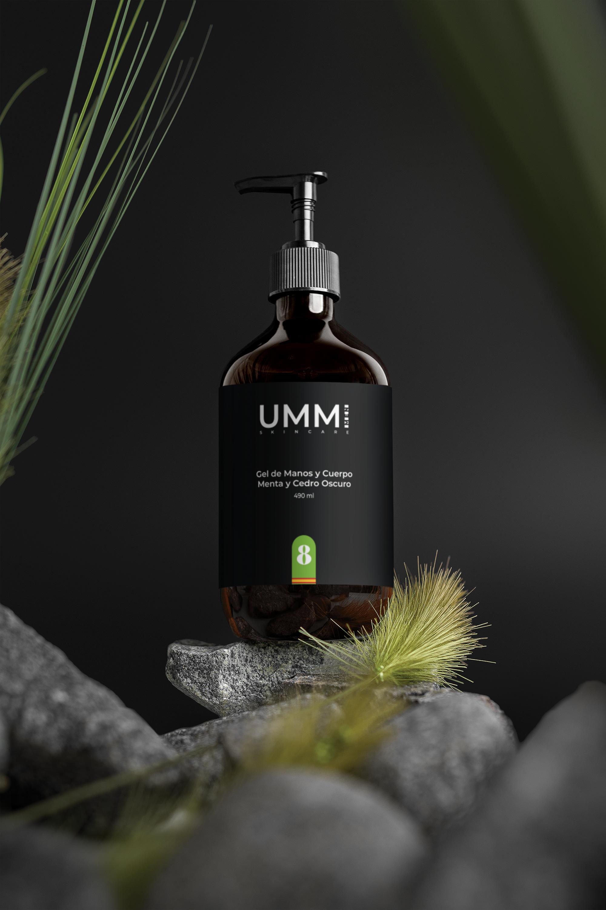 Gel de Manos y Cuerpo – Menta y Cedro Oscuro